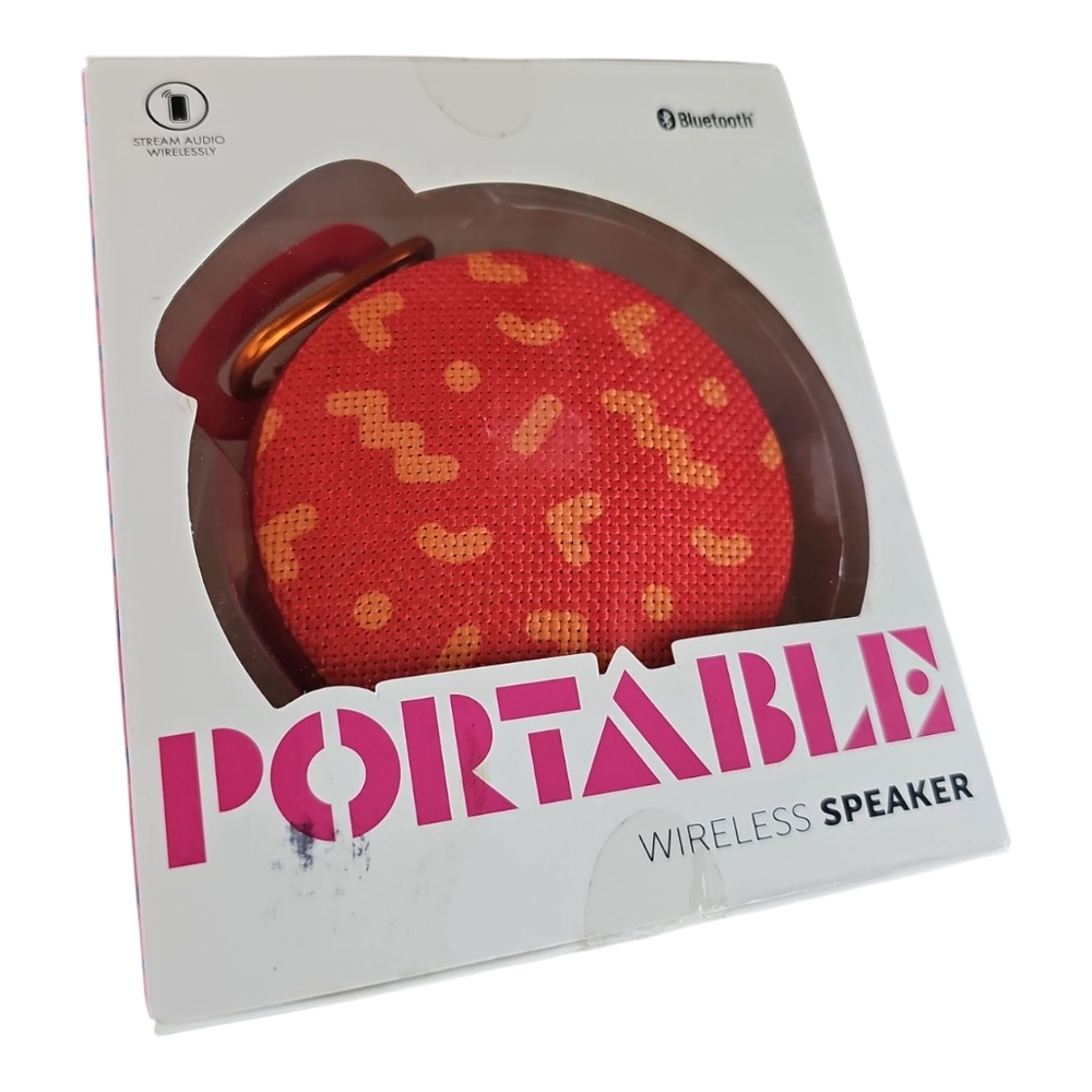 LARA Red Portable Wireless Speaker Size 3.5"
